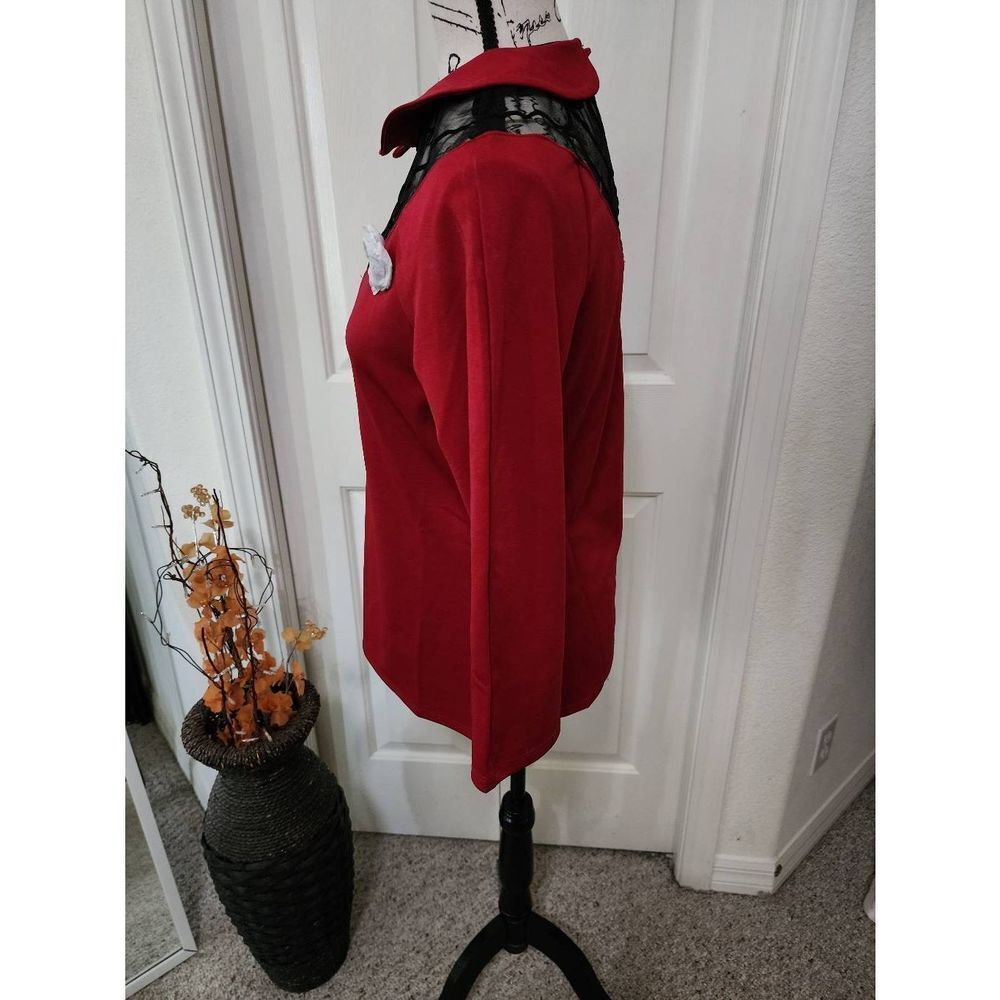 Unique Vintage Spiderweb Widow Top Size L - Picture 2 of 4